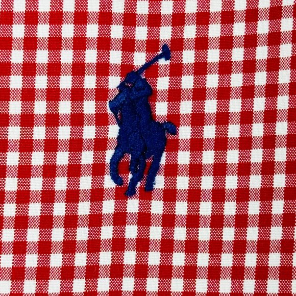 Ralph Lauren Red & White Check Cotton Button Front Shirt - XL - Picture 3 of 6